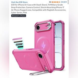 Cyber Series Pink Rugged Phone Case